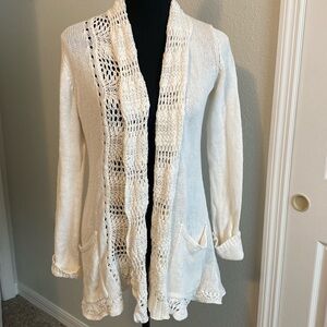 ANTHROPOLOGIE CREAM CARDIGAN